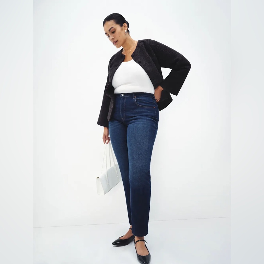 Reformation Christina Mid Rise Super Stretch Skinny Jeans Blue - Size 28
